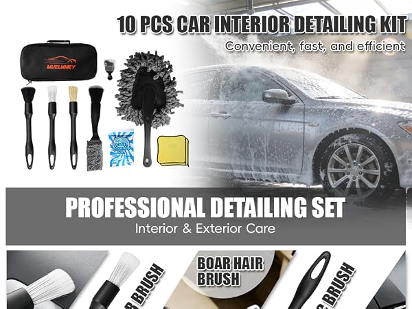 car detailing brush kit