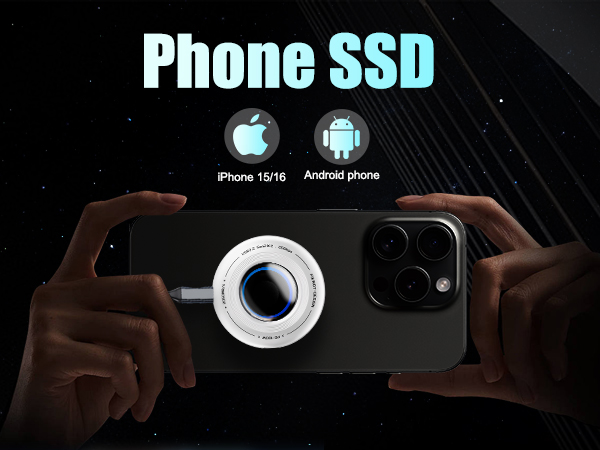 Portable External SSD with Magnetic