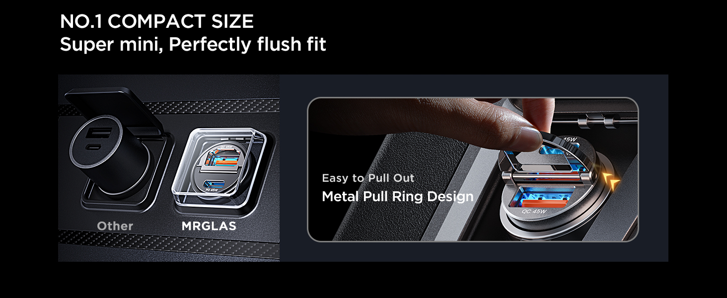 usb c car charger fast charging