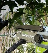 WORKPRO Cordless Detail Belt Sander, Mini Chain Saw, Electric Blower, 3-in-1 Power Tool Combo Kit...