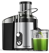 Healnitor 800W Centrifugal Juicer Machines Vegetable and Fruit with 3” Wide Chute, Juice Extracto...