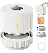LOVE MOMENT Electric Mason Jar Vacuum Sealer Kit for Wide Mouth and Regular Mouth Mason Jar - White