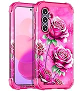 Miqala for Galaxy S23 FE 5G Case,Glow in The Dark Three Layer Heavy Duty Shockproof Full Body Pro...