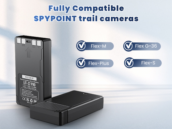 Fully compatible SPYPOINT trailcameras