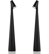 Hebangya Set of 2 Cordless Table Lamps 3 Levels Brightness Battery Operated LED Desk Lamp Recharg...