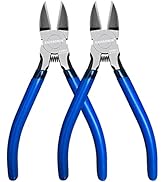 Wire Cutters 2 Pack, 6.5 inch,KAIHAOWIN Flush Cutters Diagonal Cutters Side Cutters Precision Ult...