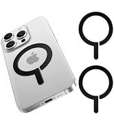 Metal Ring for MagSafe Sticker 2 Pack, Compatible with MagSafe Ring, [Heat Dissipation] Magnetic ...