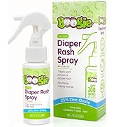 Diaper Rash Cream Spray by Boogie Bottoms, Travel Friendly No-Rub Touch Free Application for Sens...
