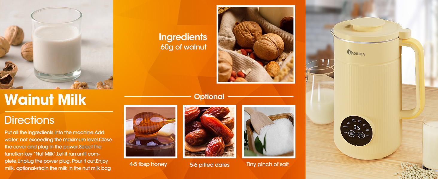 nut milk maker machine recipes