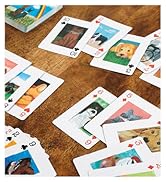 Pets playing cards.