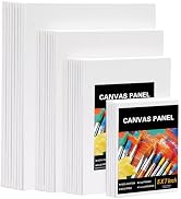 Painting Canvas Panels Multi Pack- 5x7,8x10,9x12,11x14 (9 of Each),Set of 36,100% Cotton Artist C...