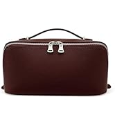 EACHY Makeup Bag,Large Capacity Travel Makeup Bag,Waterproof Portable Open Flat Toiletry Bag Cosm...