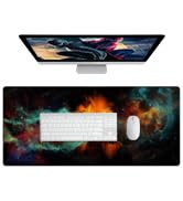 JIALONG Gaming Mouse Pad Desk Mouse Mat Large Size 35.4 x15.7inches Comfortable XXL Mousepad for ...