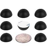 .75" Platinum Silicone Hemisphere Bumper, Non-Skid Isolation Feet with Adhesive - 20 Duro - 8 Pack