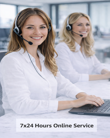 7x24 Hours Online Service