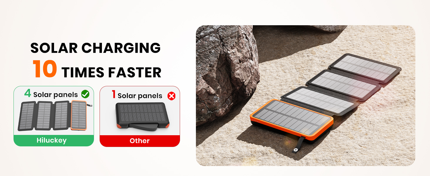 10 times faster solar power bank