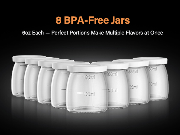 8 BPA-Free Jars
