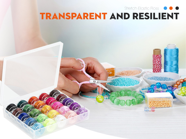 25 Colors Elastic Cord Kit for Bracelet Making (1)