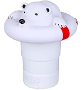 ODJSYPool Chlorine Floater,Floating Chlorine Dispenser-Fits 1 &amp; 3 Inch Tablets,Hard Plastic Mater...