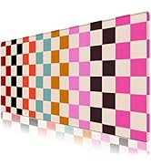 Lauspuck Checkered Desk Mat, XXL Large Desk Pad for Keyboard and Mouse, Non Slip Keyboard Pad Mou...