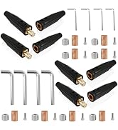 4 Set LC-40 Welding Lead Connectors Cam Design Quick Connector Welding Cable Connector Tools and ...