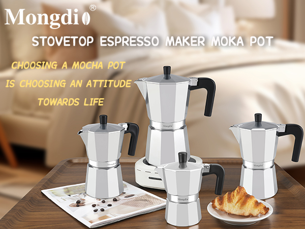 Stovetop Espresso Maker Moka Pot
