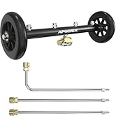 APOWER Undercarriage Pressure Washer Attachment, 16" Water Broom and Under Carriage Car Cleaner, ...