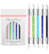 MelodySusie 5 Pcs Nail Art Sculpture Pen Acrylic Dual Tipped Brushes for Resin Nail Art Tools for...
