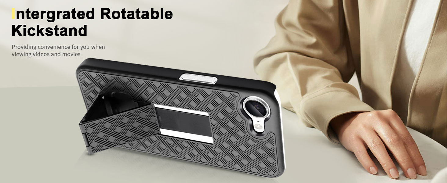 iPhone 16e Case with kicstand function stand iPhone 16E Case protector slim fit thin fit