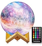 Moon Lamp, Night Light, 16 Colors LED Moon Light 7.0 inch 3D Printing Kids Light Lamp with Stand,...