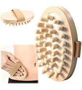 2 PCS Meridian Massage Brushes, Wood Therapy Massage Tools with Essential Oil, Handheld Meridian ...