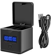 Suptig 3-Channel Battery Charger Station for GoPro Hero 8, 7, 6, 5