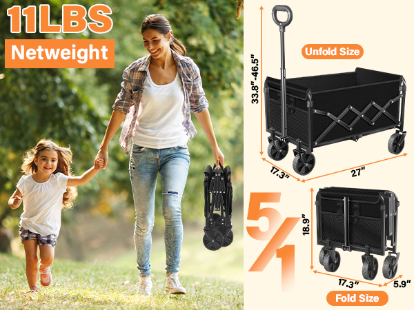 wagons carts foldable folding wagon cart with wheels