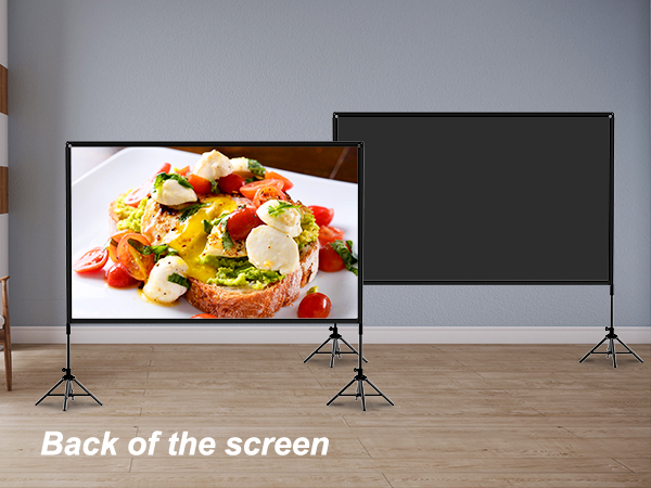 black screen projector for outside foldable projector screen backyard projector screen for wall