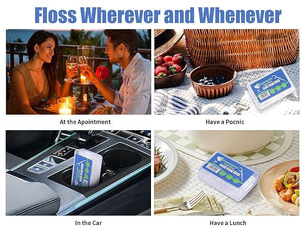 Aussumy 800 Picks Dental Flos
