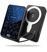 GUGOBOX for MagSafe Power Bank 10000mAh, LED Zodiac Screen, Built-in Cable | Built-in Cable Lanya...