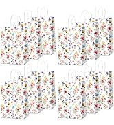 CHUNNIN Wildflower Gift Bags Spring Floral Welcome Flower Party Favors Wildflower Paper Candy Goo...