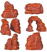 Warmtree 7 Pcs Diorama Rocks Fake Rock Miniature Stone Rock Statue for Diorama Supplies Micro Tra...