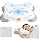 Side Sleeper Pillows for Adults, Neck Pillow, Cervical Memory Foam Pillow, Contour Pillows for Ne...