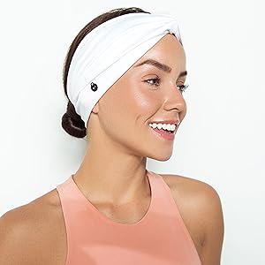 white headband hairband hair headphones music podcast dress accessory clothes fashion style make up