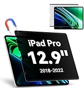 Magnetic Privacy Filter Compatible with iPad Pro 12.9 Inch (2022 M2/2021/2020/2018), Removable, A...