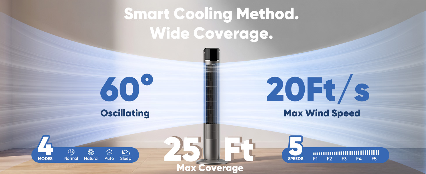 indoor fan small tower fan standing fan oscillating fans for home