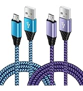 Micro USB Cable,2Pack 6ft Android Charging Cable Braided Fast Phone Charger Cord for Samsung Gala...