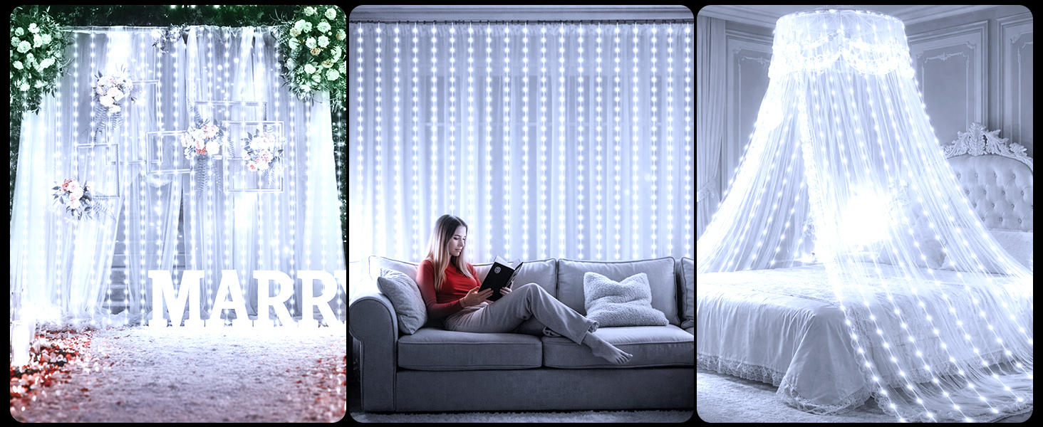 fairy lights curtain