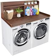 Royxen Laundry Countertop with Shelf Universal Fit, Washer and Dryer Countertop with Storage Spac...