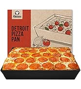 Chef Pomodoro Detroit Style Pizza Pan, 14 x 10-Inch, Hard Anodized Rectangular Aluminum Deep Dish...