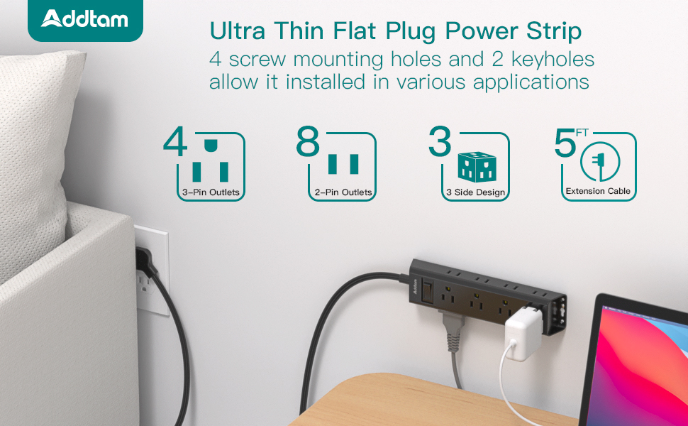 flat power strip