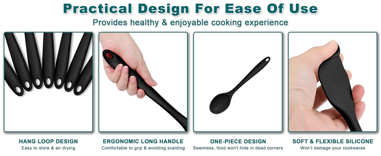 Silicone Cooking Utensil Set of 7
