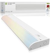 ASD LED Under Cabinet Lighting, 18 inch 8W 715 LM, Dimmable Hardwired Under Cabinet Lights for Ki...