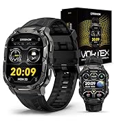 CARBINOX Vortex Smartwatch (Answer/Make Calls), Military-Grade Rugged Fitness Tracker, IP69K Wate...